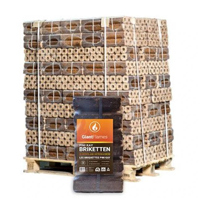 Pini Kay Briketter (NL) Palle 96 sække x 10 kg (960 kg) 1