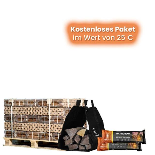 Halbe Palette Holzbriketts nach Wahl 1