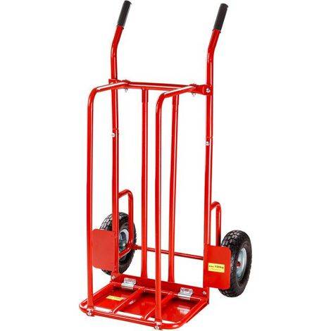 Dema – Diable – Chariot manutention porte-bûches 150 kg – Roues solides Ø 260 mm – Surface de chargement 400 x 290 mm 1