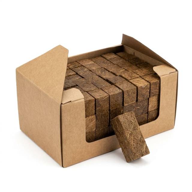 BoisExpress — Cubes allume-feux écologiques Boîte de 100 Séchage Naturel