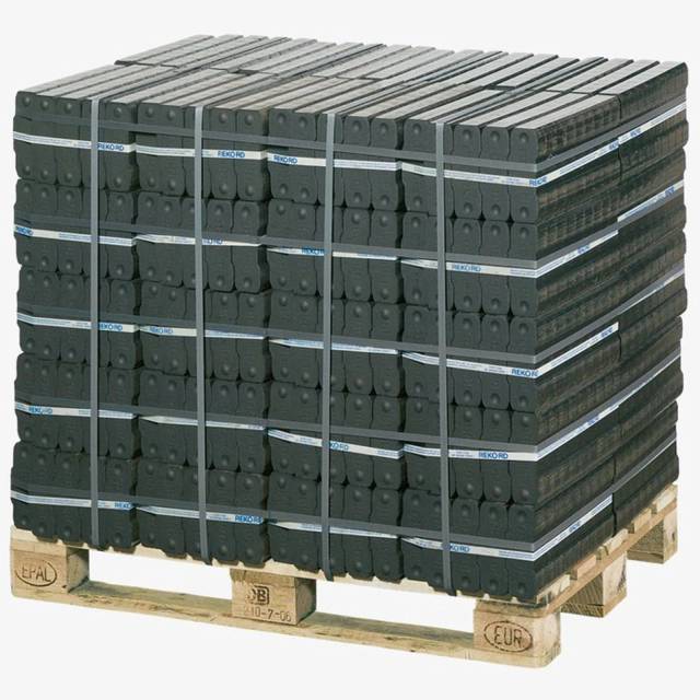 20 palettes de briquettes de lignite REKORD (40×25 kg) – 20 t de stock 1
