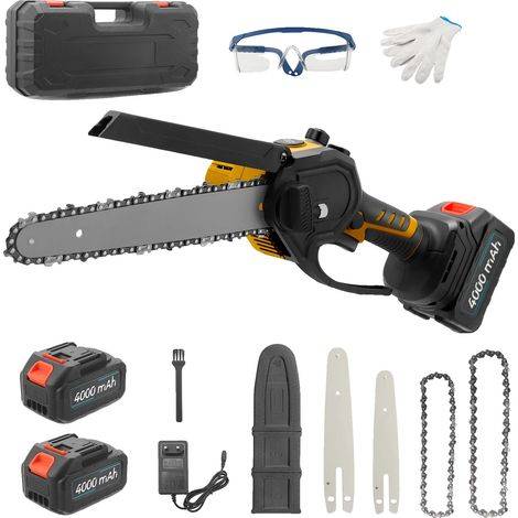 Scie Électrique, Moteur Puissant, Compacte et Portable, JAUNE 1