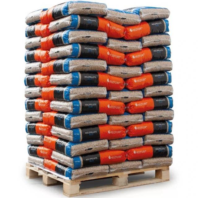 HEIZFUXX Granulés de bois Blue 6mm ENplusA1, 65 x 15kg Palette 1