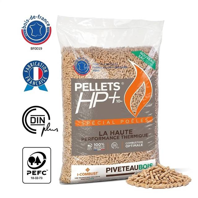 BoisExpress — Holzpellets Piveteau HP+, 72 Säcke à 17 kg, Holztradition