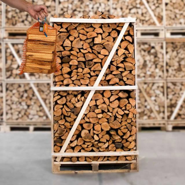 Palette Bois de Chauffage Aulne 25cm 1