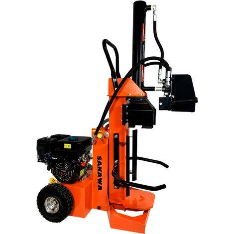 Sakawa – Elektrisk vedklyv 15T – Fyrtakts bensinmotor 6,5 hk – Maxlängd 52 cm – Maxdiameter 35 cm – För hårt trä