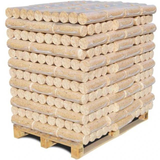 NESTRO Nåletræsbriketter runde uden hul 960kg 1