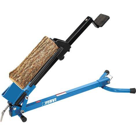 Fervi – Manuell pedaldriven vedklyv 1,2 T – Tryckkraft 1,2 T – Kapacitet 25,4x4,6 cm – För ved